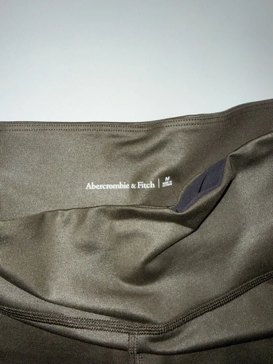 Abercrombie & Fitch Olive Green Bike Shorts - Picture 3 of 3